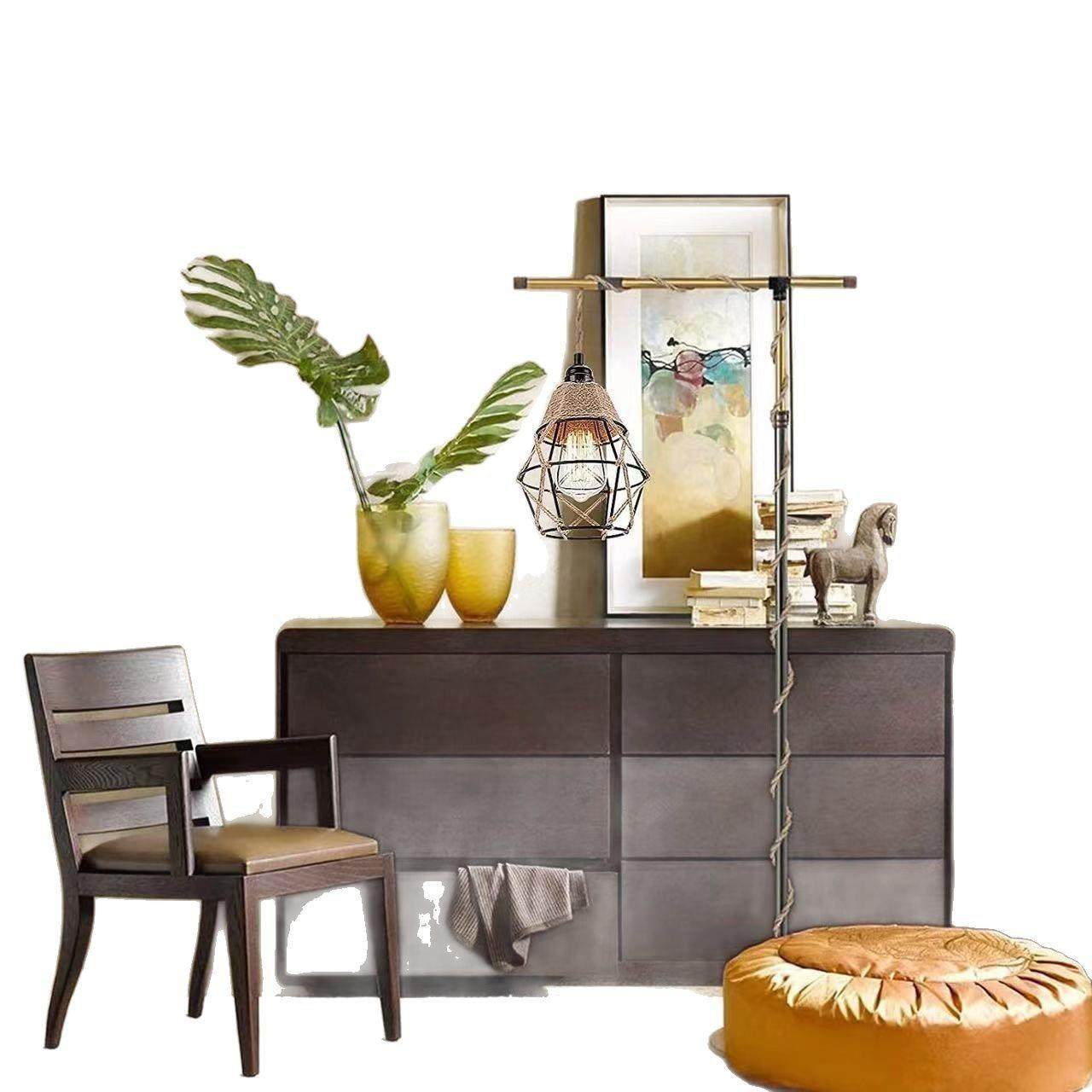 美式灯具乡村田园吸顶灯双头卧室美式纸藤编织吸顶灯,家装灯饰光源,智能吊灯,淘宝优惠券,粉丝福利购,淘宝优惠卷