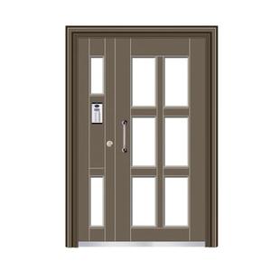 厂家直销玻璃拼接钢质楼宇门小区入户单元门非标老小区改造对讲门