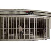 商铺电动铝合金水晶卷帘门商场透明弧形防盗伸缩推拉折叠门