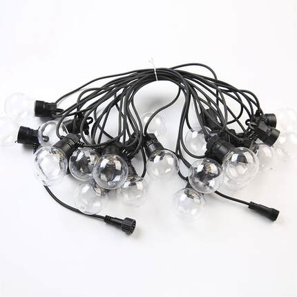 G50球泡灯串LED庭院装饰彩婚礼节日户外防水跑马灯串灯