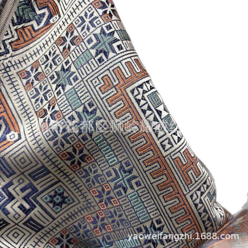 广西壮锦非遗文创民族风人丝棉色织提花布衣服头饰包包绣球花布,居家布艺,海绵垫/布料/面料/手工diy,淘宝优惠券,粉丝福利购,淘宝优惠卷