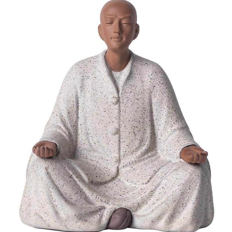 创意紫砂小和尚茶宠摆件人物禅意茶道茶室茶空间桌面茶台茶桌装饰,橡塑材料及制品,工业陶瓷,淘宝优惠券,粉丝福利购,淘宝优惠卷