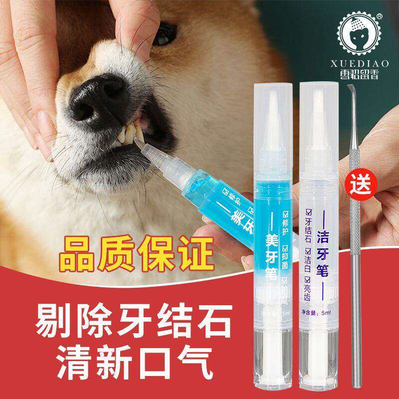 雪貂留香宠物洁牙美牙笔狗狗猫咪牙齿清洁宠物牙结石去除器除口臭