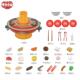 中国风儿童仿真套火火锅玩具装 厨977房煮饭喷雾锅男女孩礼物