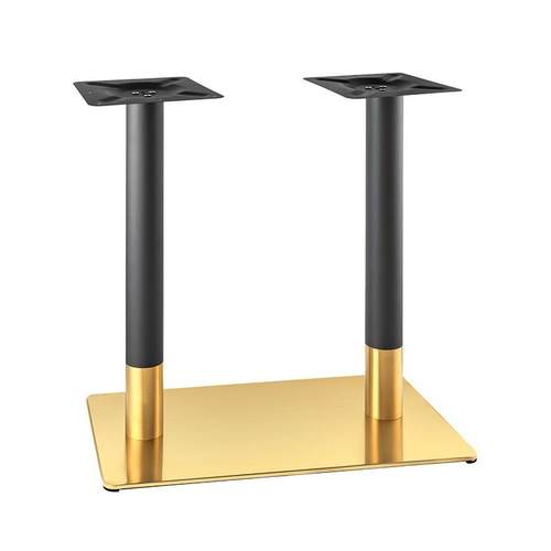 不锈钢桌脚支架西餐厅大理石铁艺桌腿支架餐桌吧台柱快餐桌脚铁架