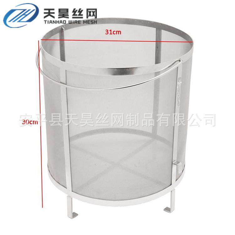 现货35×35㎝啤酒过滤筒300微米过滤精度304不锈钢过滤网筒