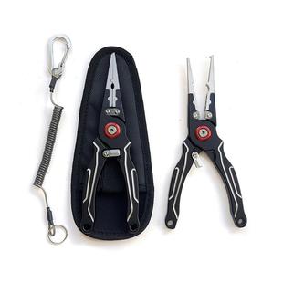 Q57带锁路亚钳控鱼钳剪线钳铝合金上环摘钩取钩钳户外控鱼钓鱼