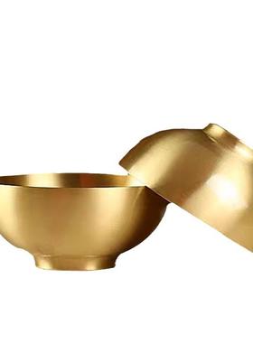 黄铜光面家用堂前用品供水铜碗碗家居客厅桌铜供碗00面佛装饰佛工