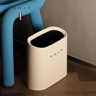 奶油风卧室夹缝垃圾桶用高级感所圾无盖垃厕桶大容量放纸820桶家