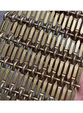 金属装饰网铜色编网织古格屏风隔断客厅遮园林景观金属ULZ围栏阳