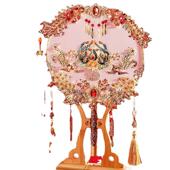 团扇古风新娘秀禾结婚中A25 C秀禾服扇子礼中式 国DIY材料包手工
