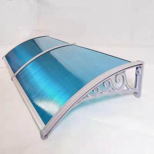 PC阳光棚阳台门窗空调雨搭塑钢雨棚户外旧区改造挡雨板遮阳棚伸缩