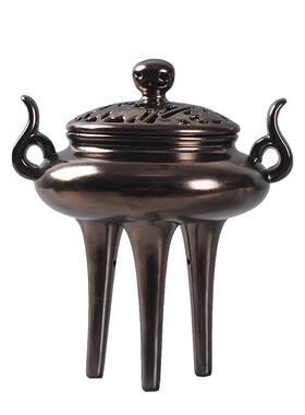 金光三足鼎创香器仿古陶瓷工大号IBN薰香炉意道空间盘香香炉摆手