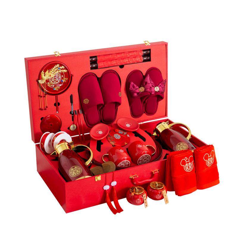 结妆婚陪嫁用品套庆装定制大全女备婚送新娘嫁礼盒箱方婚陪嫁洗漱,节庆用品/礼品,陪嫁用品套装,淘宝优惠券,粉丝福利购,淘宝优惠卷