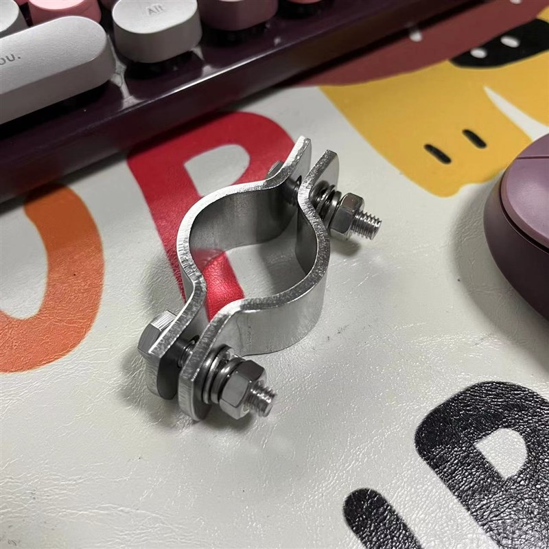 304不锈钢抱箍加厚接地卡管夹卡箍无柄管支架电线杆圆管固定卡扣