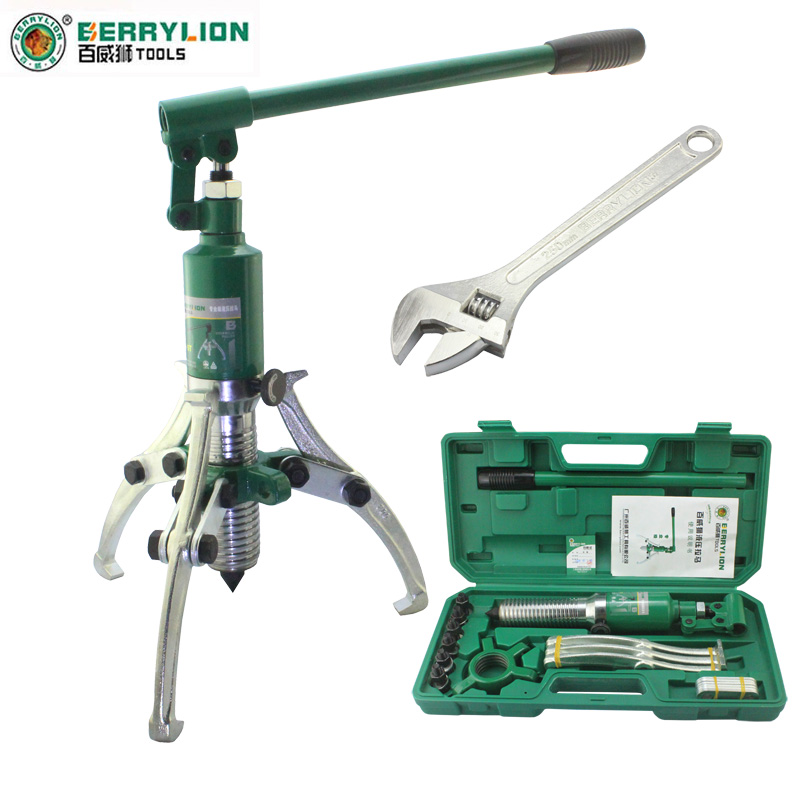 液压5T10T20T30T50T吨整体液压拉马轴承拔轮器二爪三爪横向使用