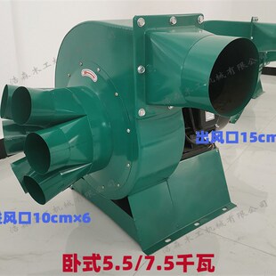 卧式 除尘机 吸尘风机吸木屑鼓风机五金工业吸尘器粉尘抽尘机蜗牛式