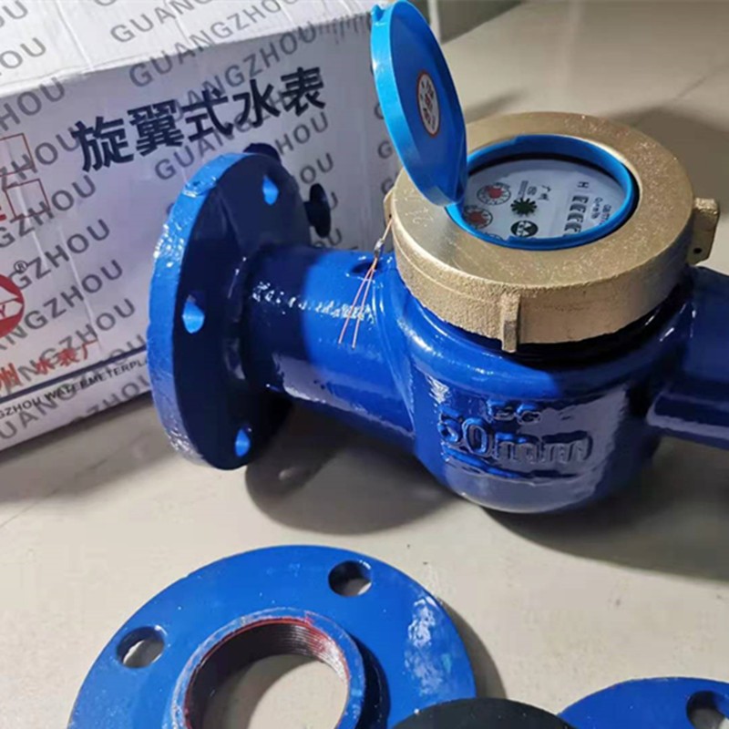 广州水表家用旋翼式自来水表法兰式冷水表湿式表 大口径水表DN100