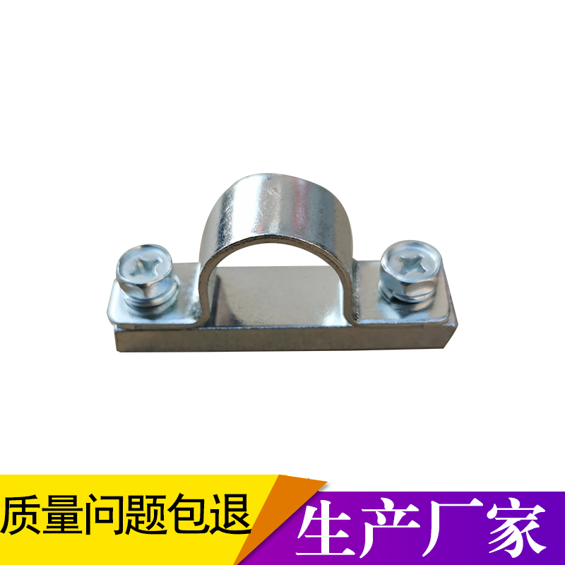 骑马管卡单固定液压管夹油管镀锌卡箍支架铁皮架器管铁抱箍加厚卡