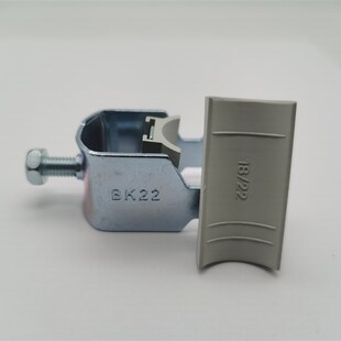 BK金属电缆夹 C型导轨固定夹电缆固定夹单层线缆管夹设备机柜线夹