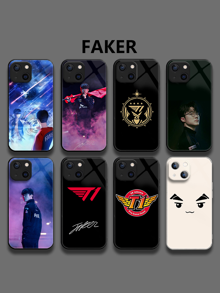 Faker手机壳SKT苹果15李相赫T1四星iPhone14适用四冠王13promax周边小米12签名11战队vivo红米oppo华为8荣耀7