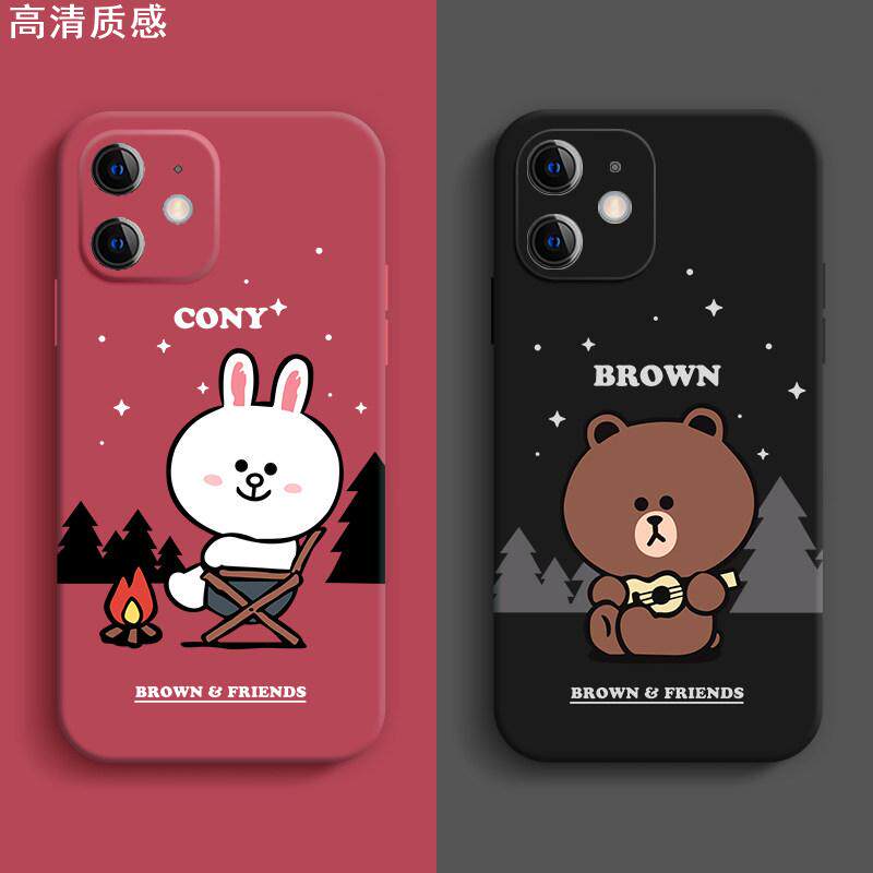 line新品布朗熊可妮兔iPhone14Pro适用13可爱15硅胶软1214pro壳款