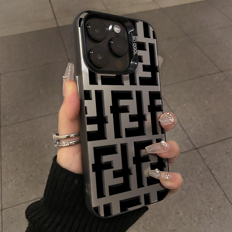 潮牌双F适用iPhone15promax手机壳苹果14/13/12pro高级感11新款xs/xr保护套华为小米防摔红米oppo个性plus潮