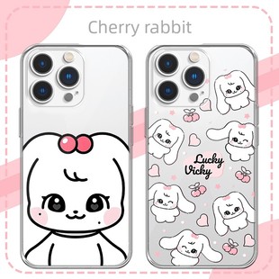张元英手机壳苹果17pro华为kpop切莉兔cherry小兔子张切粒iPhone16Promax小米15周边vivo同款ive联名OPPO适用