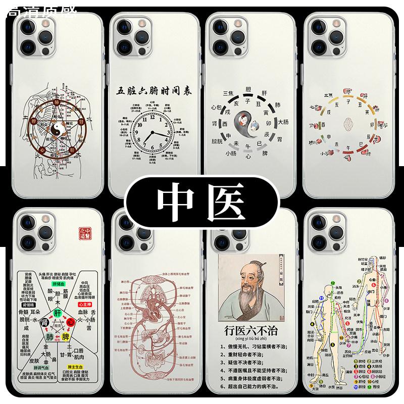 中医新款手机壳15mate60穴位iPhone13promax医学类14经络人体12xp