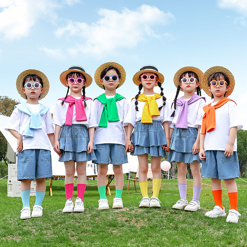 六一儿童表演服幼儿园毕业照舞蹈合唱服小学生运动会演出服啦啦队