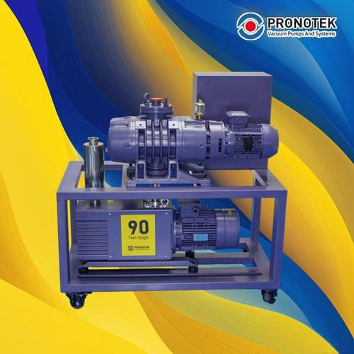真空机组PNKVS双级旋片泵+罗茨泵真空泵工业抽真空机胶水脱泡用