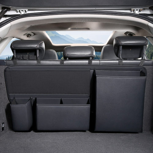 多功能后备箱收纳袋大容量收纳汽车储物袋分区设计取放置物盒