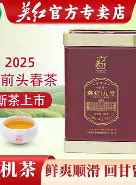 英红茶叶官方专卖店2025明前春茶特级浓香型有机英德红茶英红九号