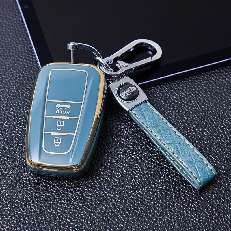 适用于丰田荣放RAV4亚洲龙狮奕泽CHR钥匙套钥匙包凯美瑞套扣男女