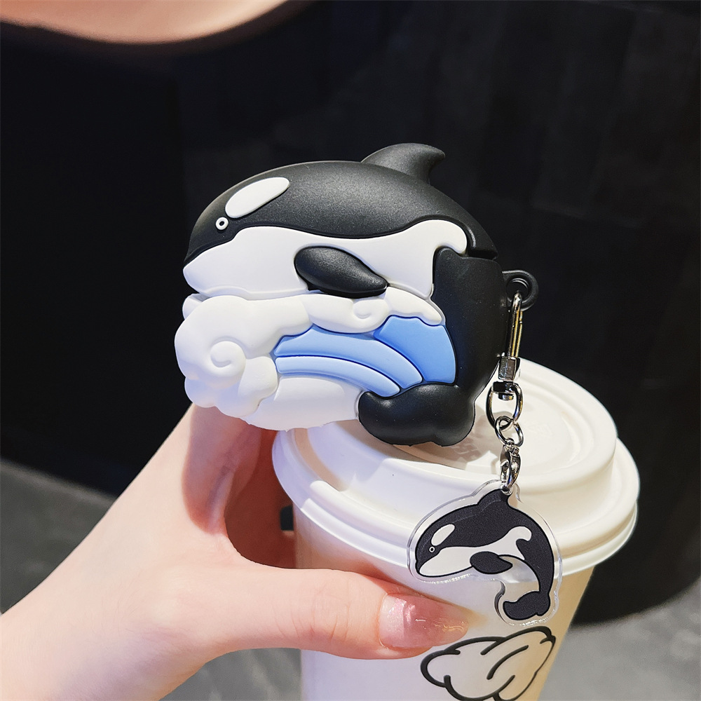 立体虎鲸airpodspro3代保护套