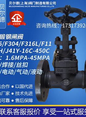 高温高压法兰锻钢闸阀Z41H/Y-16C/25C/40C/63C/64C/100C/160/250C