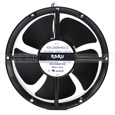 KA2206HA2 KAKU卡固 222*60 220V电柜耐高温防水散热风扇