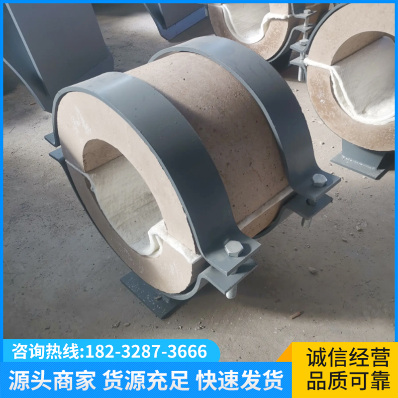 不锈钢管托支座导向滑动固定支座T型管托化工管道支吊架保冷管夹