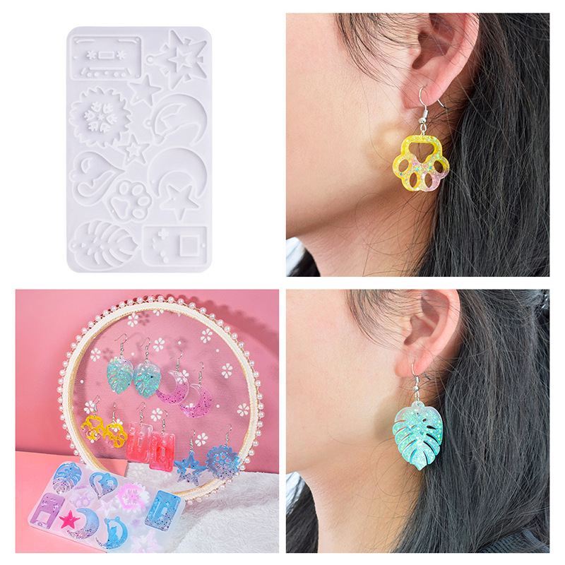 推荐Earring Pendant Silicone Mold Epoxy Resin Jewelry Making