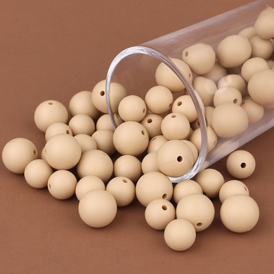 极速OOTDTY Silicone Beads 20Pcs Food Grade Silicone 12/15MM
