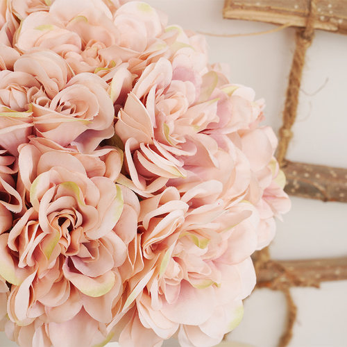 极速5pcs Beautiful Artificial Peony Flowers High White Bouqu