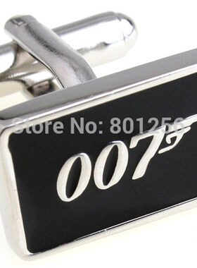 极速Promotion!! 007 Cufflinks black color fashion novelty ja