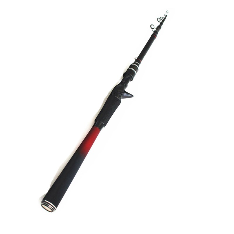 岸投路亚竿可携式杆MH快调米翘远投伸缩路亚旅行竿高碳交叉碳布铁