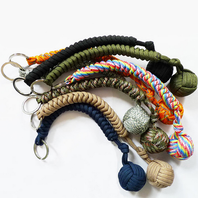 极速Security Protection Monkey Fist Steel Ball Survival Keyc