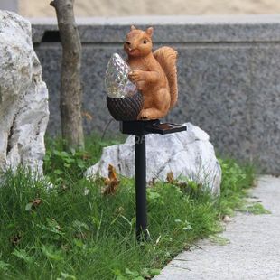 Solar Lawn Resin Squirrel Light Lamps 推荐 Outdoor Crystal