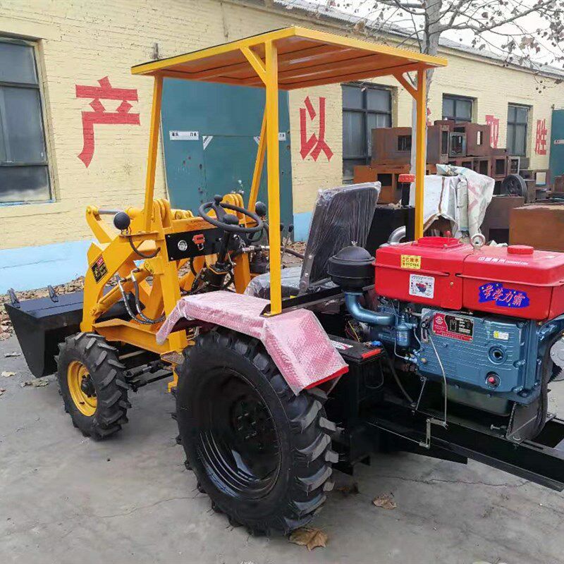 极速高端小型粪动四驱养殖场清电装载H工建筑机地铲车家用抓奢华