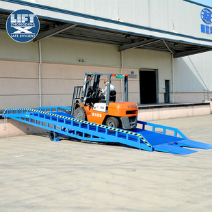 移动式机械登车桥 手动升降集装箱过桥卸货平台 变幅式仓储登车桥
