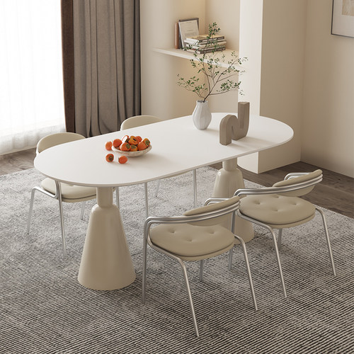 卡塞尔餐椅靠背椅凳子软包皮革轻奢家用轻奢现代简约洽谈ins椅子