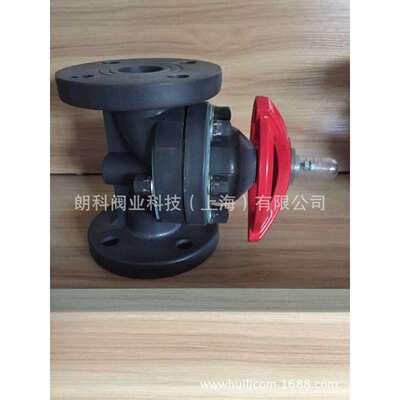 法兰塑料隔膜阀生产朗科阀业PVC塑料隔膜阀DN100