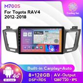 适用于丰田RAV412 128G 安卓大屏中控车载导航屏幕8 18款 改装